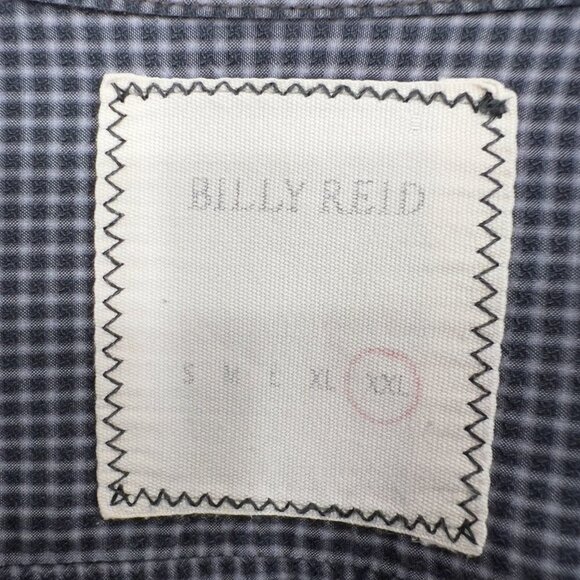 Billy Reid Big & Tall Men’s Long Sleeve Button Up Shirt Gray Check Size XXL - Picture 7 of 12